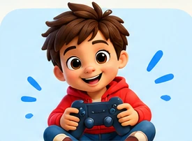 Dodo playing with a game controller
