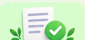 Document with a checkmark illustration