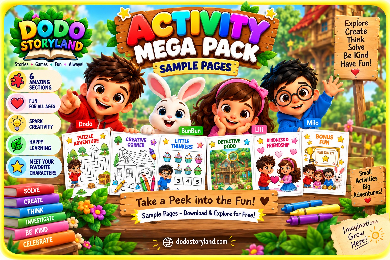 Dodo Storyland: Activity Mega Pack Sample