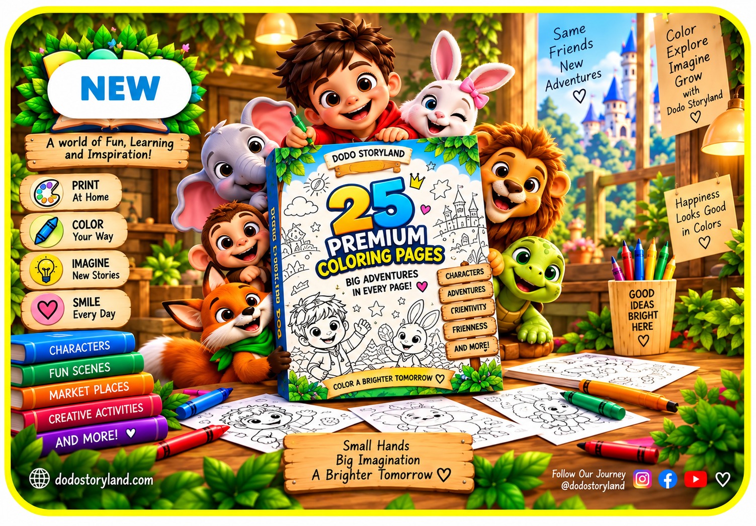 Dodo Storyland: Big Coloring Adventure