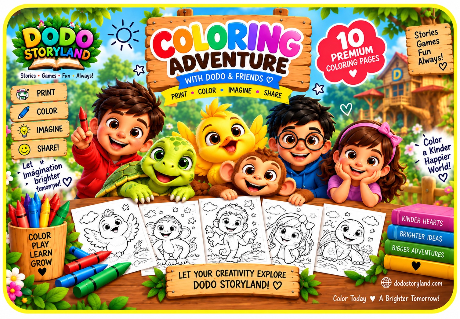 Dodo Storyland: Little Coloring Adventure