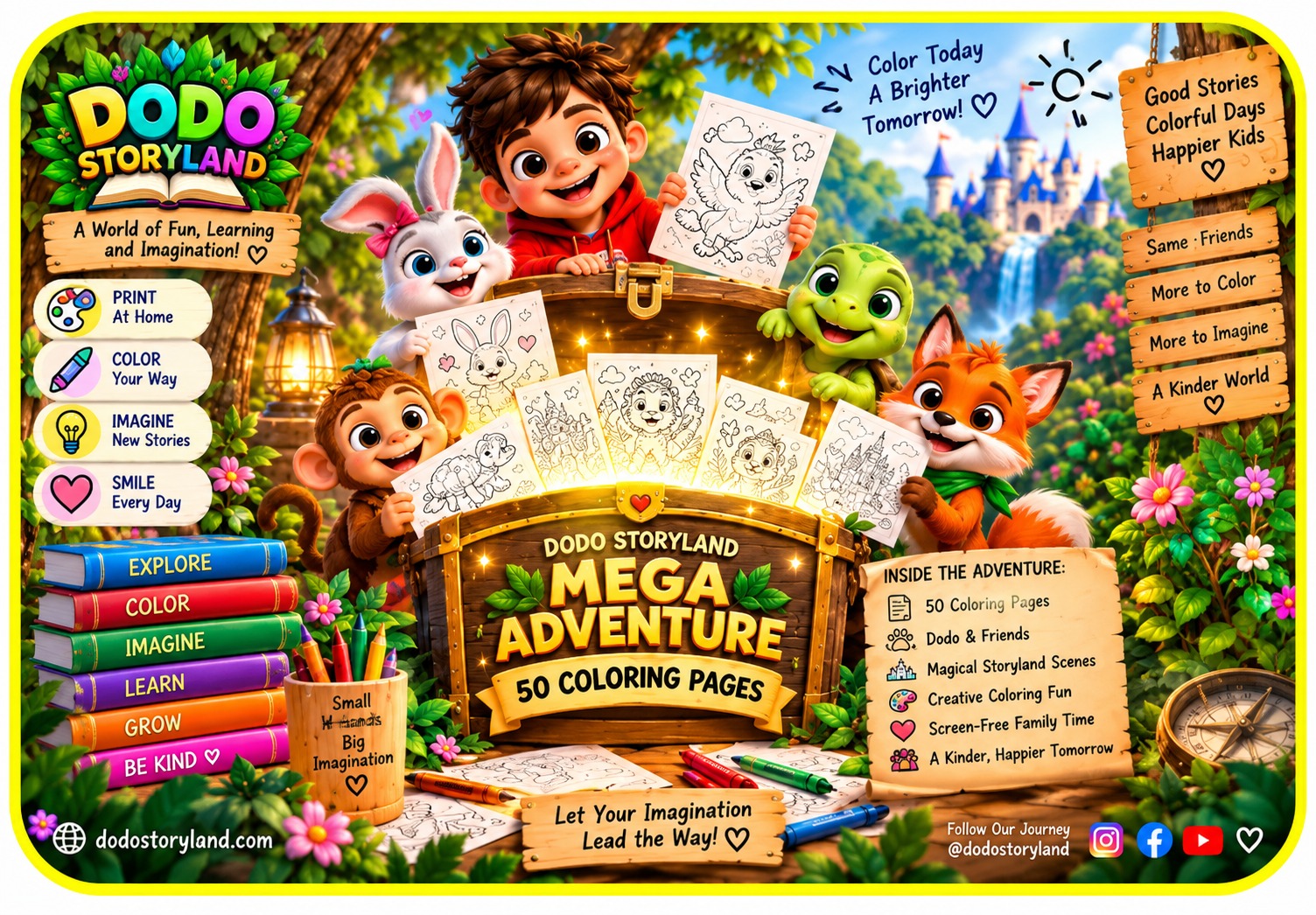 Dodo Storyland: Mega Coloring Adventure